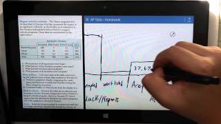 Surface Pro 2 - Doing AP Stats Homework 2