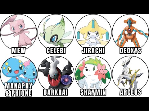 Every MYTHICAL Pokémon From Generation 1-4 Explained in Detail