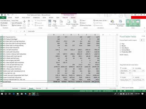 Excel Analysis - Pivot Table Exercise