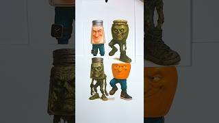 Garamaraman X Squid Game VS Zombies Paper Transform Craft #italianbrainrot #trending #viral