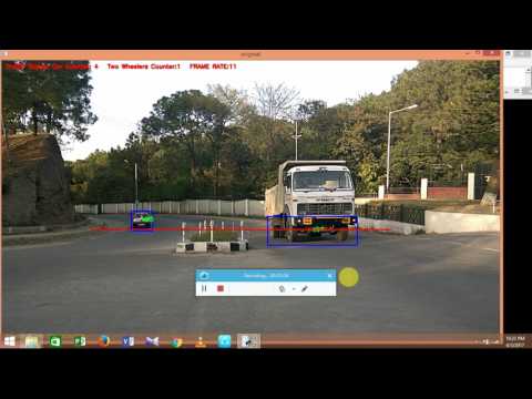 vehicle counting and classification using image processing by opencv python