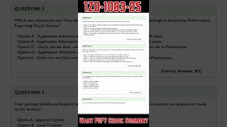 1Z0-1083-25 Sample Exam Questions (Practice Tests)
