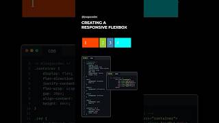 Creating a responsive Flexbox #html #css #webdesign #ui #uxdesign #frontend #programming #howtocode