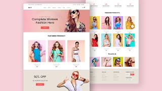 How To Make Ecommerce Website Using HTML & CSS Step by Step | E-commerce Website Tutorial
