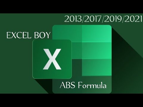 How to Use ABS Formula in MS Excel [Urdu/Hindi]