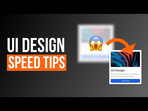 Ul Design Speed Tips For Good Design