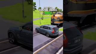 Would You Survive a Side Impact Crash From a Train? 🤔 BeamNG.drive