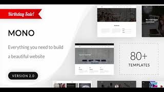 Mono - Creative Multi-Purpose HTML5 Template | Themeforest Website Templates and Themes