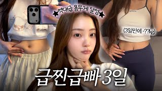 [SUB] 역대급 몸무게 찍은 여자의 3일 급찐급빠 다이어트