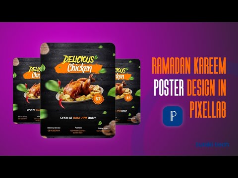 Create a STUNNING Chicken Flyer Design in Minutes! | Pixellab tutorial
