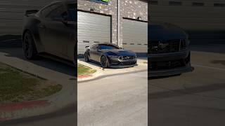 NFL PLAYER CAR WRAP 🔥 | Satin black Mustang dark horse | #carwrap #cars #mustang #shorts #ppf