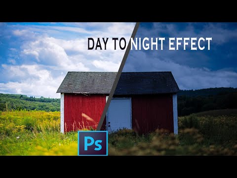 How to create Day photo to Night effect in Photoshop | Turn Day to night | Photoshop Tutorial