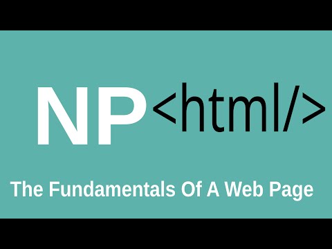 HTML5-Course "The Fundamentals Of A Web Page"