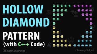 Hollow Diamond Pattern Printing (With C++ Code) | Pattern Printing Programs