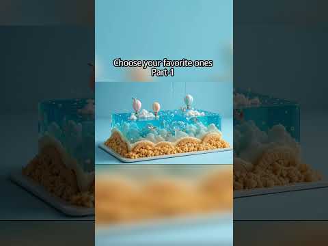 Choosing a beautiful asmr miniature cake part-1.#youtubeshorts #aishorts #aicake #asmrsounds