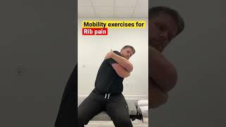 3 exercises to get rid of rib pain! #ribpain #therapeuticexercise #chiropractic #chiropractor