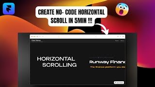 Horizontal Scrolling in framer | How to do Horizontal Scrolling in Just 5 Minutes!  @Framer