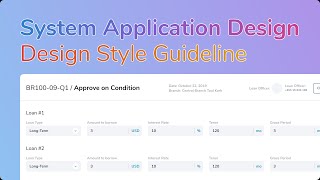 System Web Application Design Style Guideline