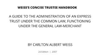 Weiss's Concise Trustee Handbook