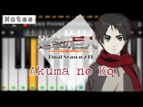 Akuma no Ko - Ai Higuchi | Easy Piano Tutorial | Perfect Piano | Piano Phone