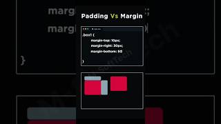 CSS Padding vs Margin #cssanimation #htmldesign #webdesign #cssboxmodel #learnhtml5andcss3 #shorts