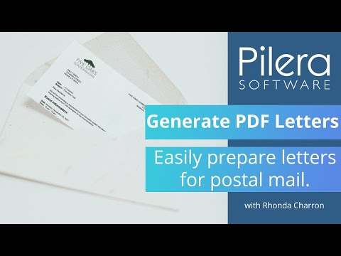 Introducing Pilera's New PDF Letter Generation Feature for Postal Mail!
