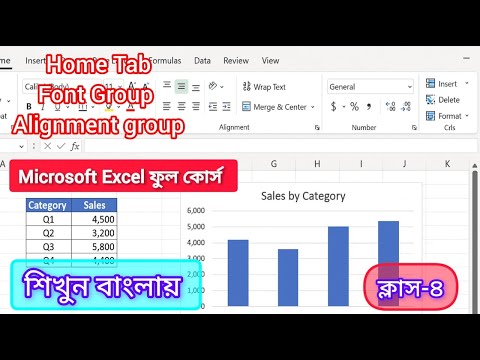 এক্সেল হোম ট্যাবের ফন্ট ও অ্যালাইনমেন্ট গ্রুপের ৫টি সিক্রেট ফিচার!
