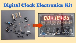 Solder your own digital clock -  electronics kit by Science Hut