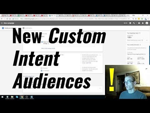 Adwords Custom Intent Audiences UNLEASHED - Massive Profit Potential - Using Youtube.com
