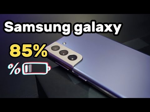 How do I set my Samsung to 85% charge?