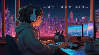 Lofi Dev Girl 🎧 | Chill Coding Beats for Study, Focus, and Relaxation in a Neon Anime World (3H)