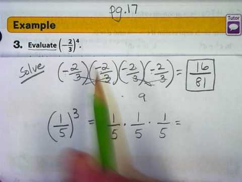 Lesson 1.2 Powers and Exponents #2