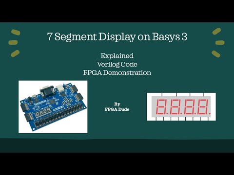 How to Control 7-Segment Displays on Basys3 FPGA using Verilog in Vivado
