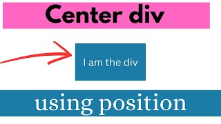 center div using css