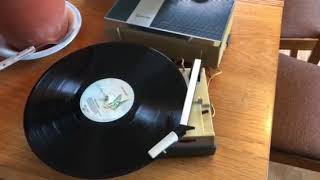 Vintage Philips portable record player, first test