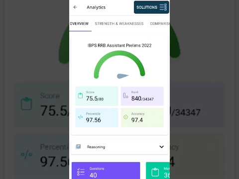 IBPS RRB Clerk Mock Score | Practice Mock RRB Clerk Mock Score |IBPS RRB Office Assistant Mock Score