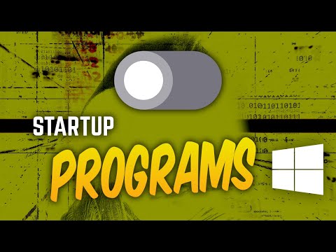 How to Disable Startup Programs in Windows 10