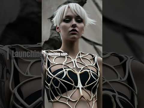Creating the new design of the metal 3D-printed corset. Also trying AI content generation
