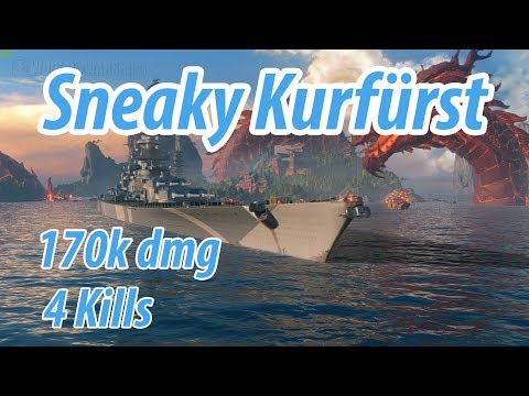 Wows Sneaky Kurfürst - 4 Kills 170k DMG
