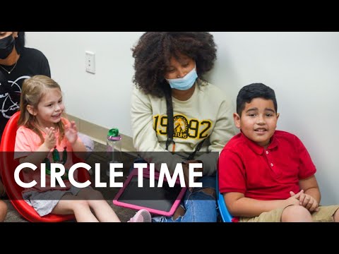 Singing songs during circle time | Social skills for children with autism