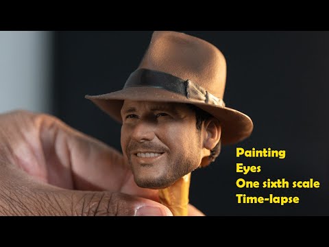 Bringing Miniature Eyes to Life: 1/6 Scale Head Sculpture Time-Lapse