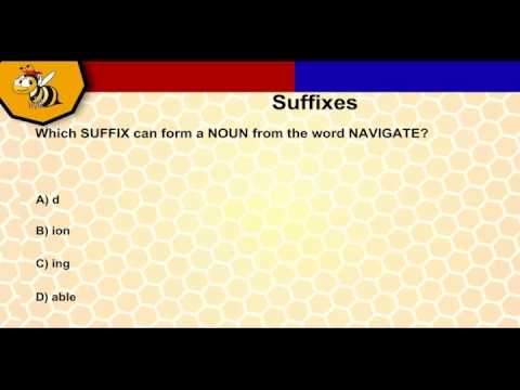 11+ Challenge Question on Suffixes