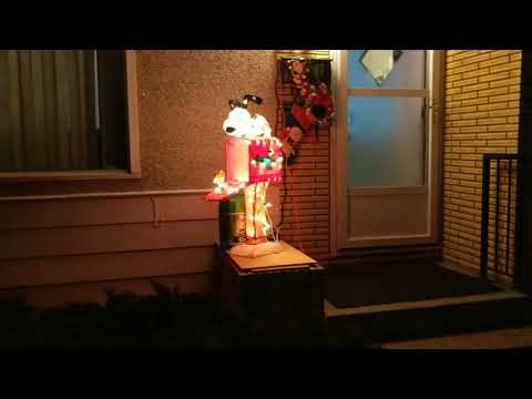 Snoopy Christmas mailbox