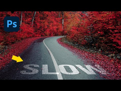 Photoshop Tutorial: How to Create Realistic Perspective Text on Road