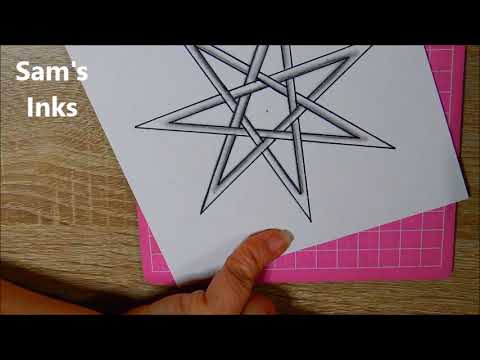 Faerie Star- Geometric Star- Easy DIY- With or Without Protractor