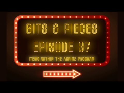 Bits and Pieces of the Vectric Aspire software Episode 37
