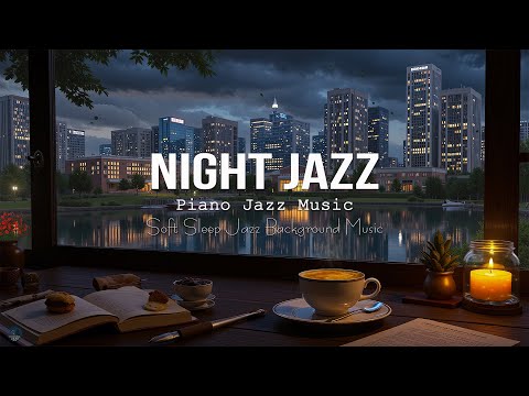 Night of Smooth Piano Jazz Music - Jazz Relaxing Music 🌙 Soft Sleep Jazz Background Music