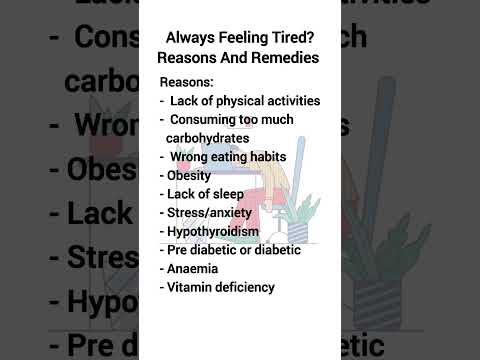 Always Feeling Tired? Reasons And Remedies #healthiswealth #health #tired #reasons #remedies