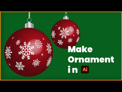 How to create Christmas ornament (Illustrator Tutorial)