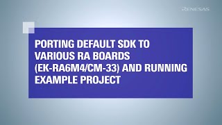 Running PTX105R SDK Project on RA6M4 Evaluation Kit